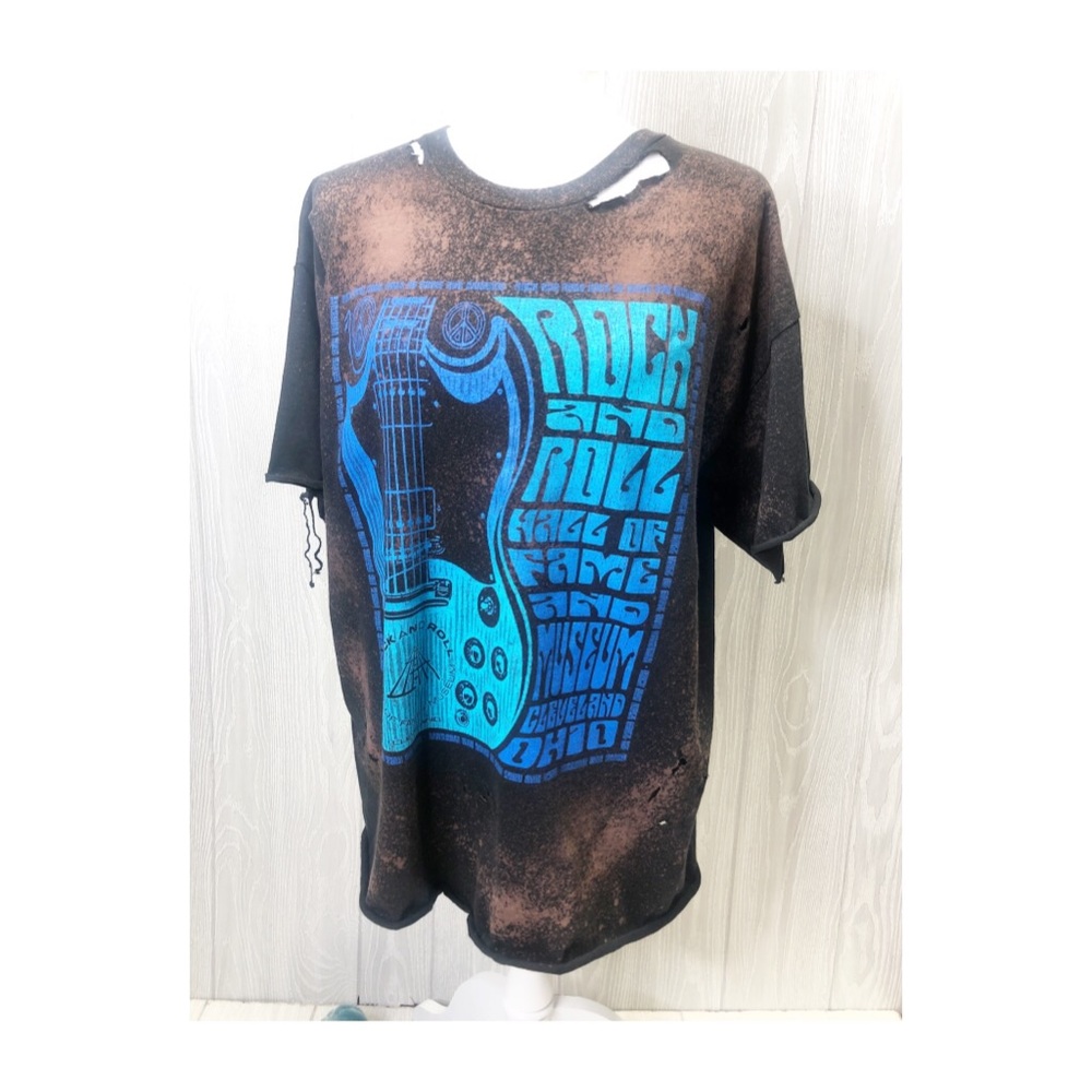 Distressed Band Tee Rock and Roll Hall Of Fame